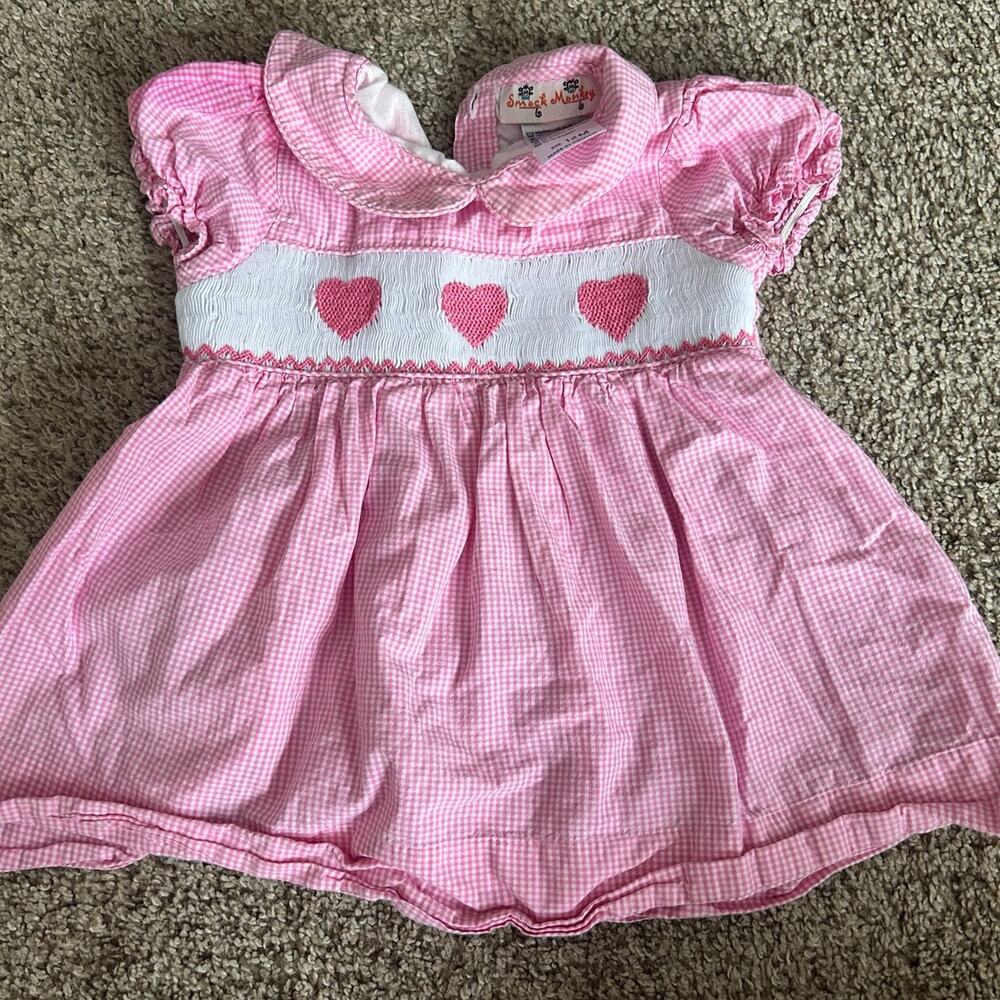 Smocked 12 Month Dress